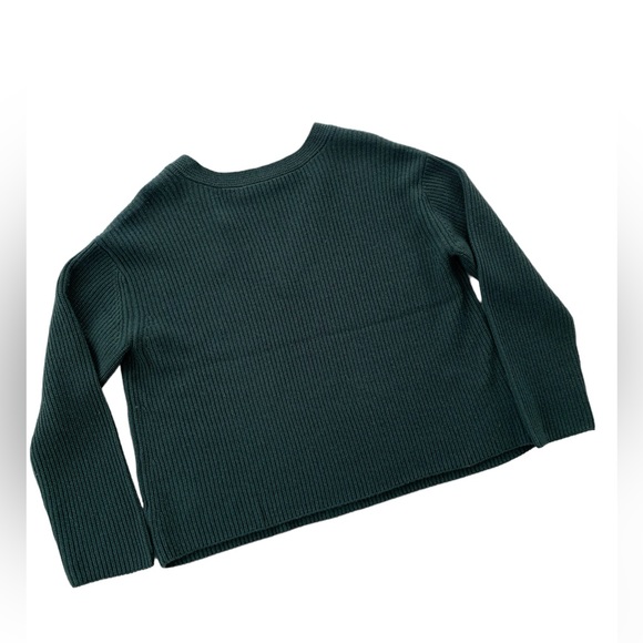 🔥❤️Vince Wide V-Neck Wool-Cashmere Knit Sweater in Dark Green Size 3XL🔥❤️ - Picture 4 of 12
